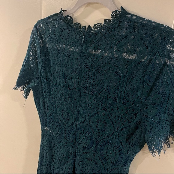 LULUS Remarkable Green Lace Midi Dress - Picture 2 of 7